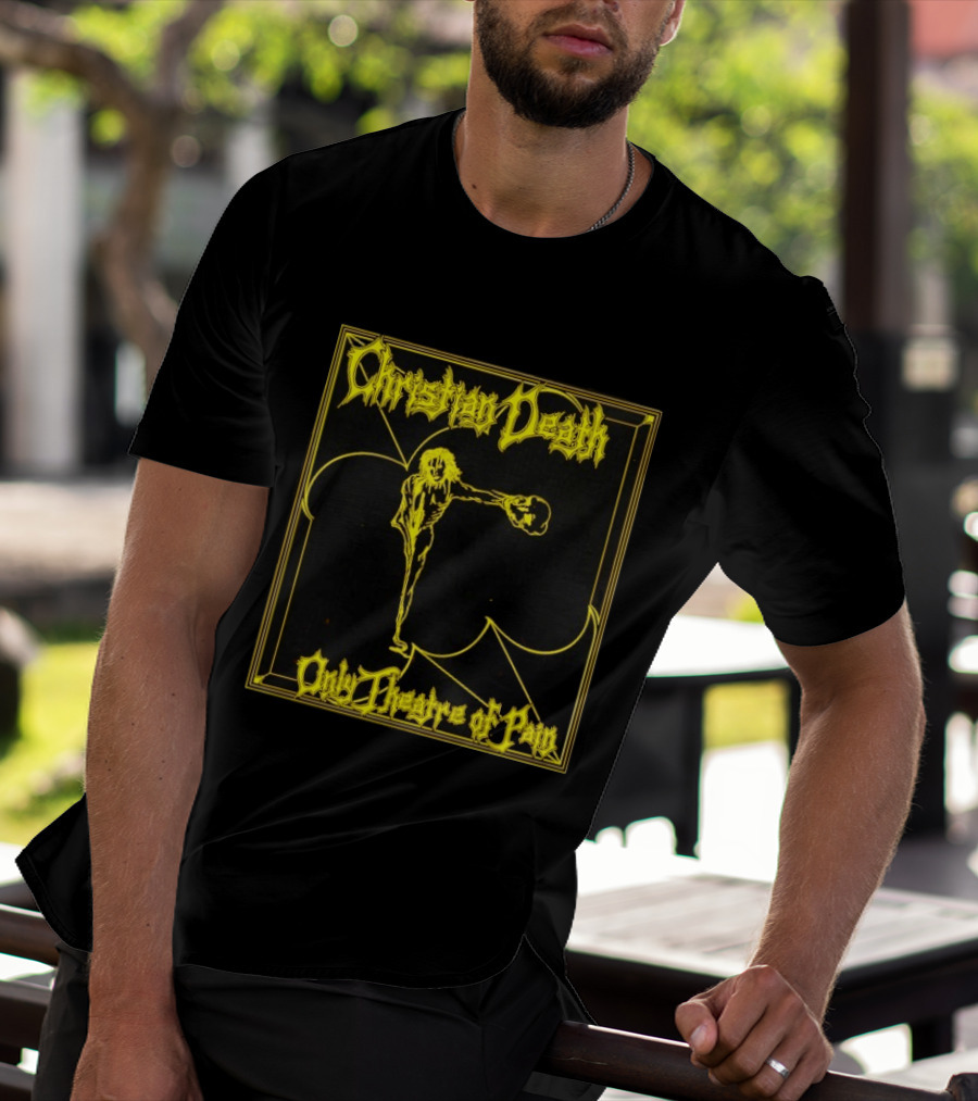 Christian Death Only Theatre Of Pain Skeleton Gothic Rock Aesthetic T-Shirt