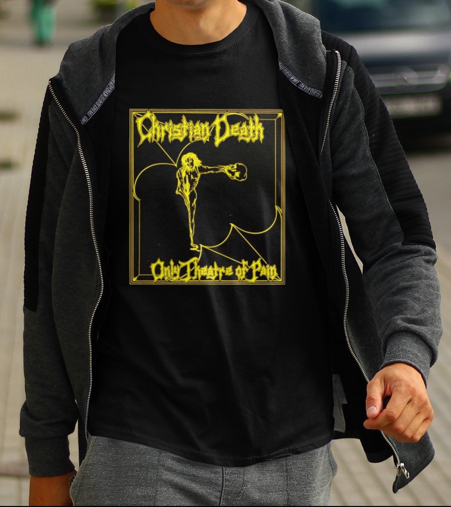 Christian Death Only Theatre Of Pain Skeleton Gothic Rock Aesthetic T-Shirt