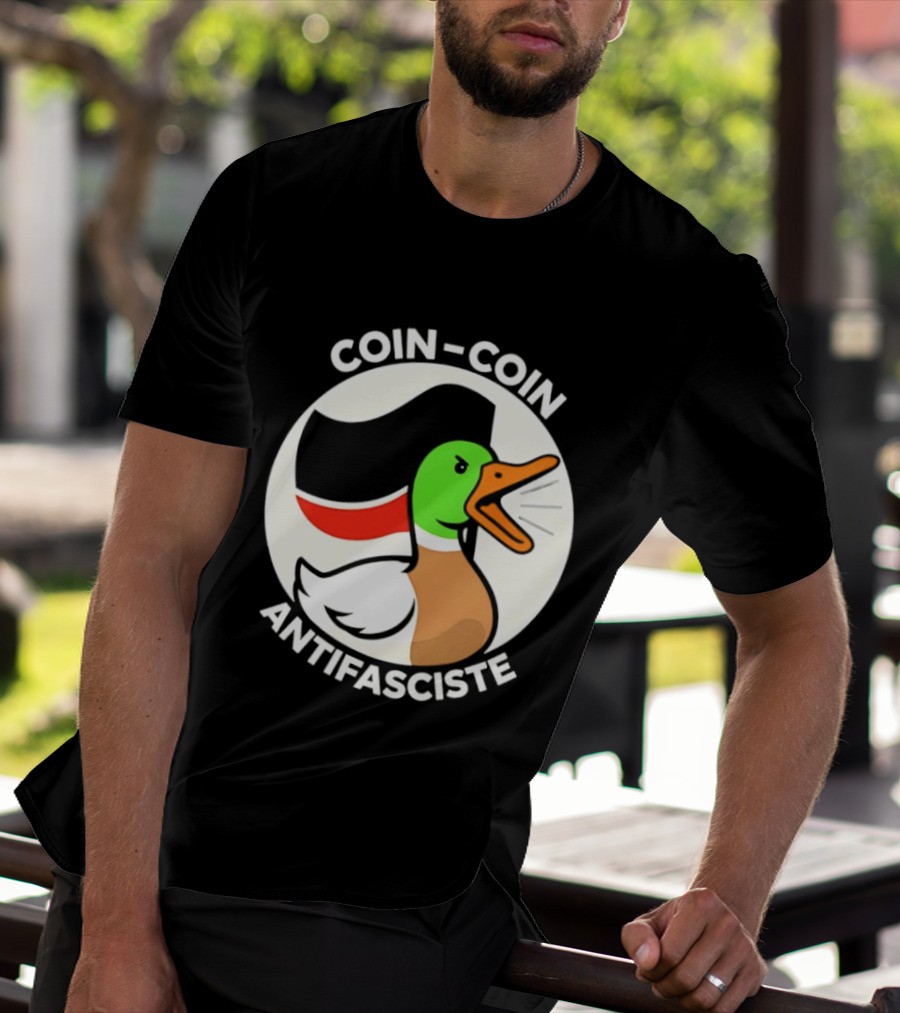 Coin Coin Antifasciste Duck Antifa Protest T-Shirt