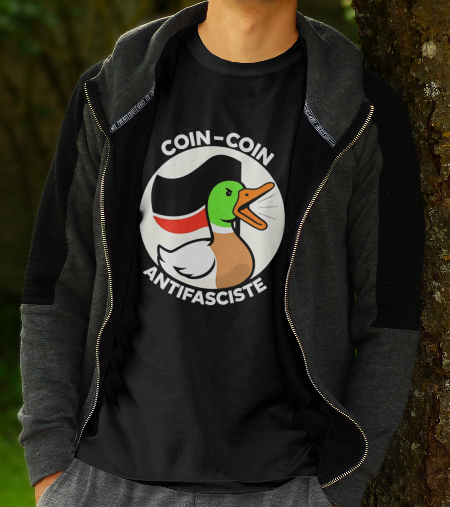 Coin Coin Antifasciste Duck Antifa Protest T-Shirt