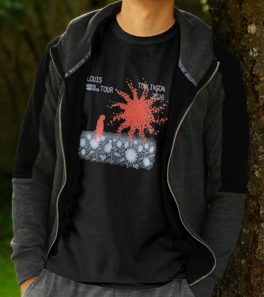Louis Tomlinson North America Tour 2026 Sunflower Field Explosion T-Shirt