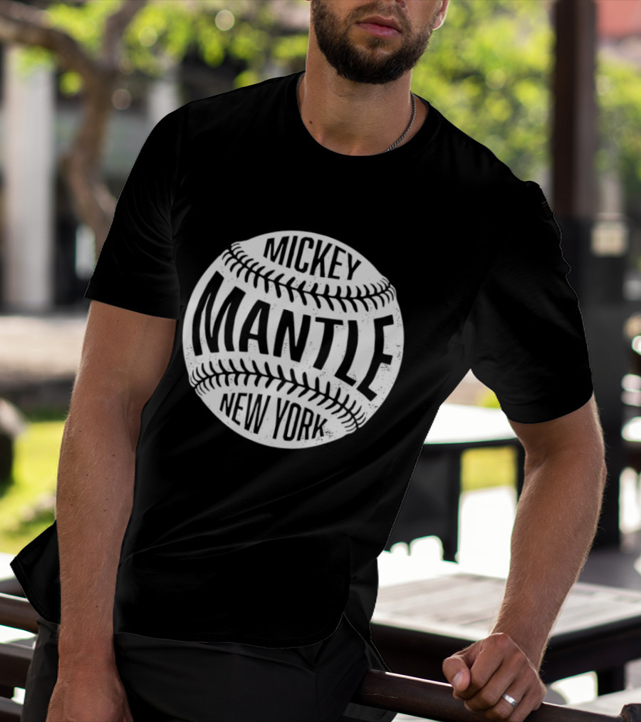 Mickey Mantle New York Baseball T-Shirt