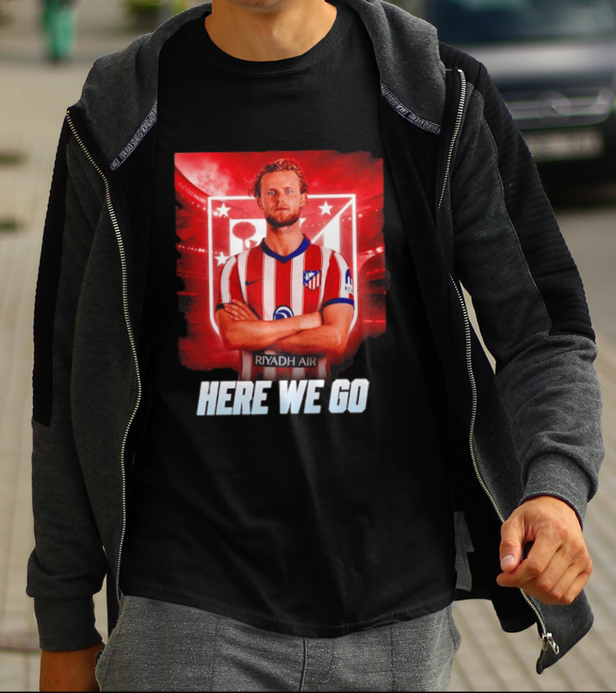 Atlético Madrid Transfer Morten Hjulmand Here We Go Announcement T-Shirt