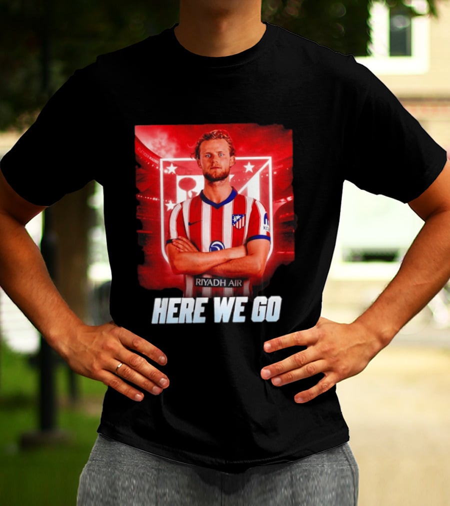 Atlético Madrid Transfer Morten Hjulmand Here We Go Announcement T-Shirt