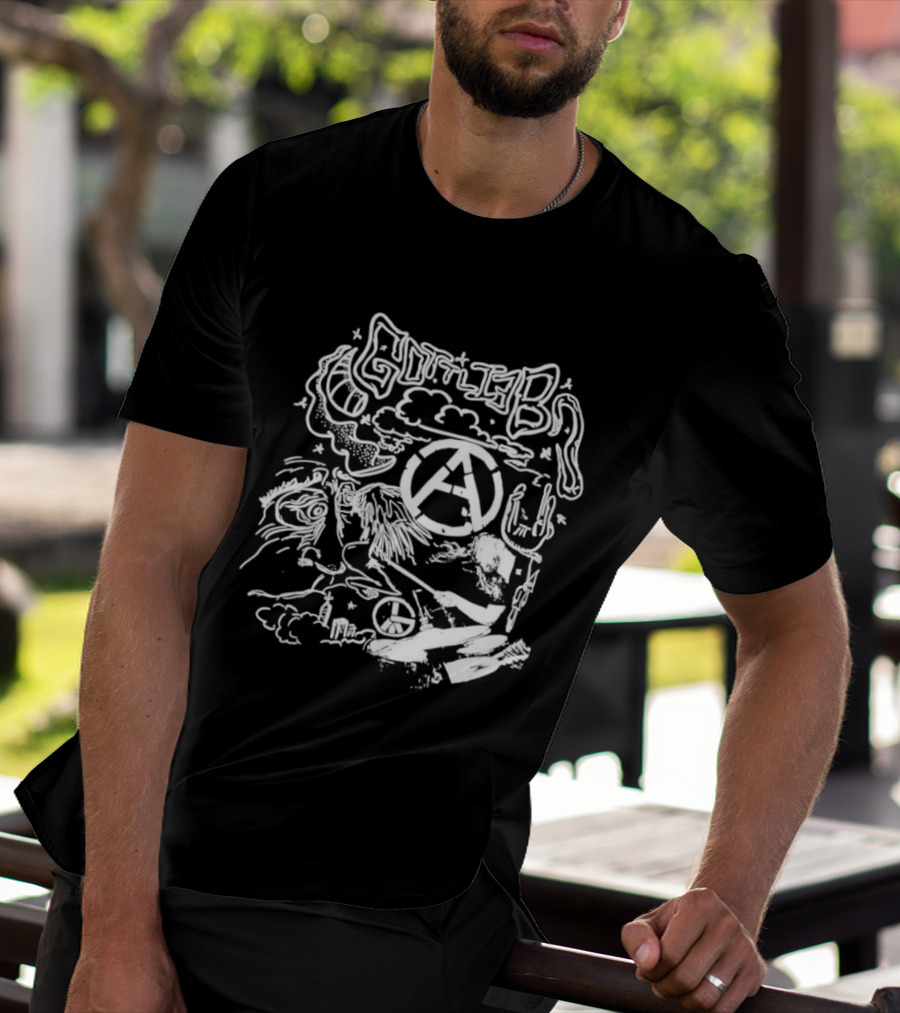 Gottlieb Anarchy Drummer Punk Band Chaos T-Shirt