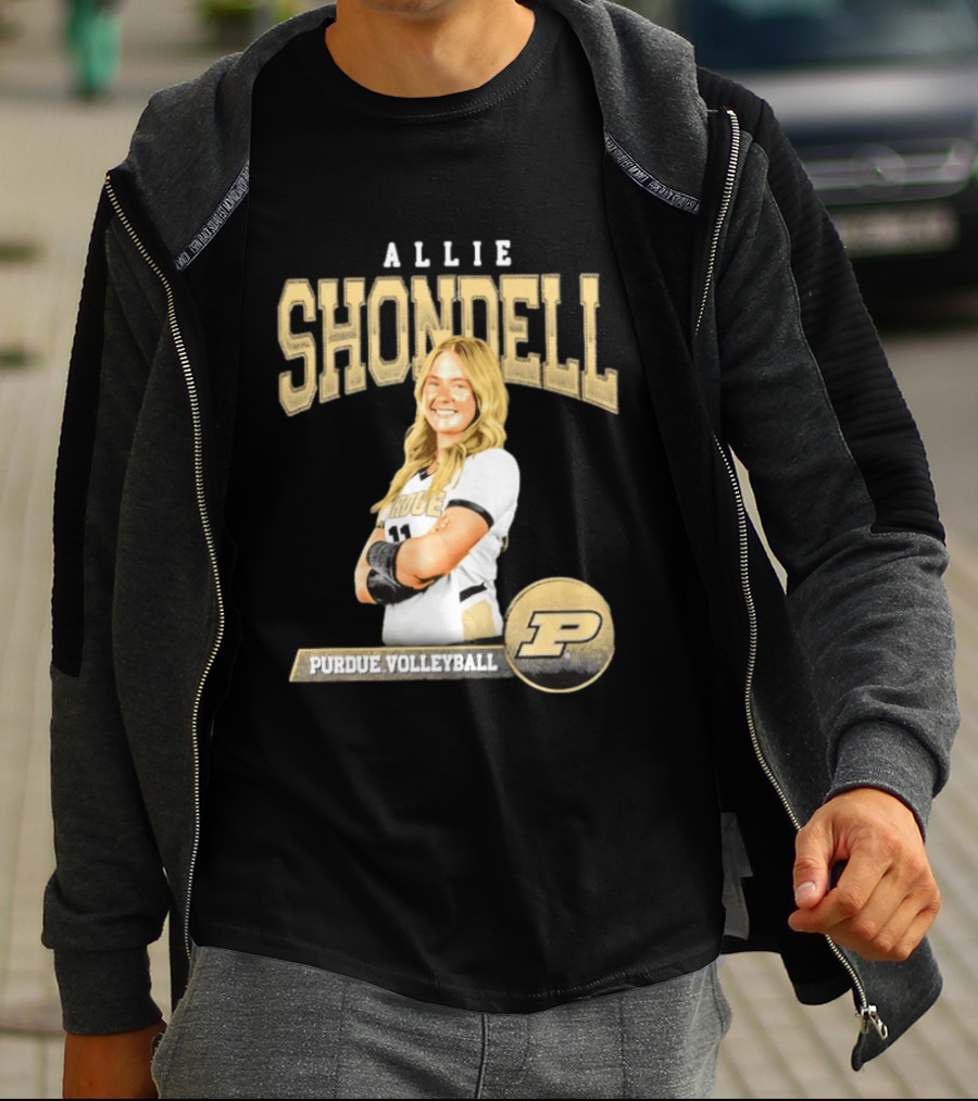 Allie Shondell Purdue Volleyball Player P Team T-Shirt