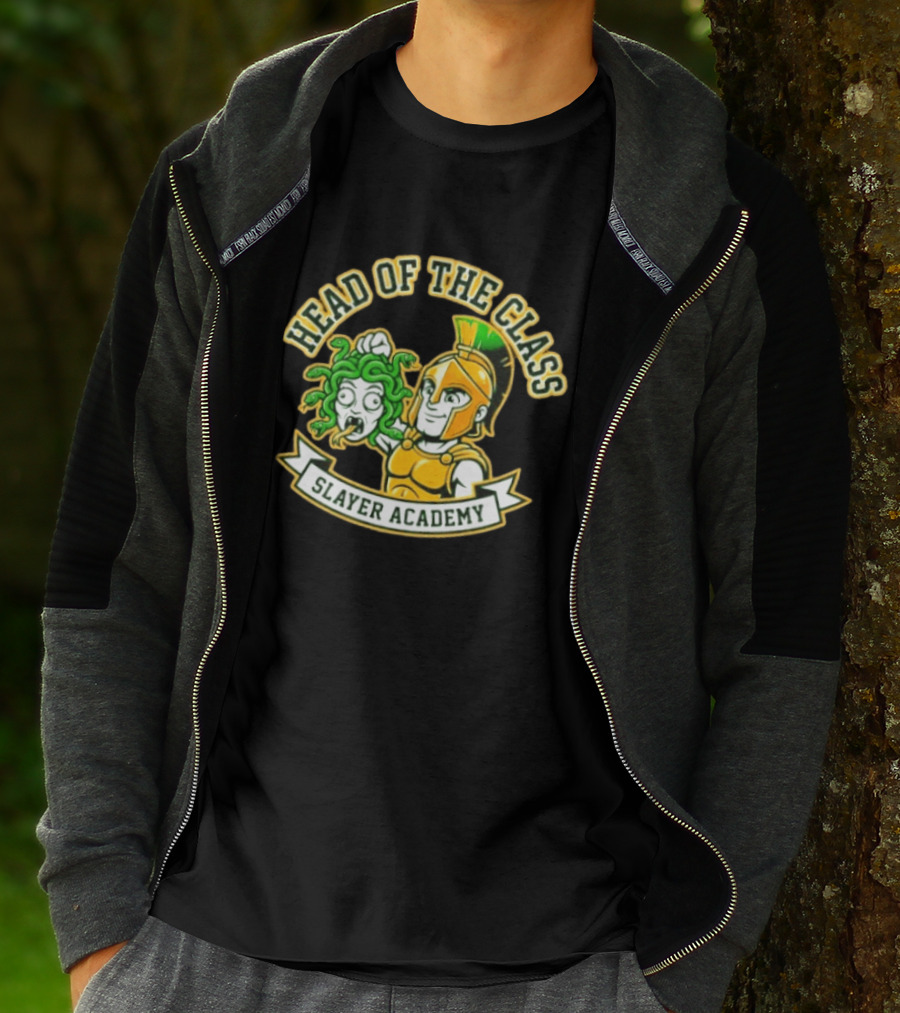 Head Of The Class Slayer Academy Spartan Medusa T-Shirt
