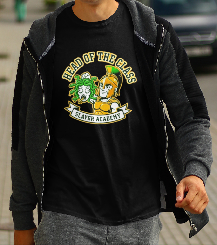 Head Of The Class Slayer Academy Spartan Medusa T-Shirt