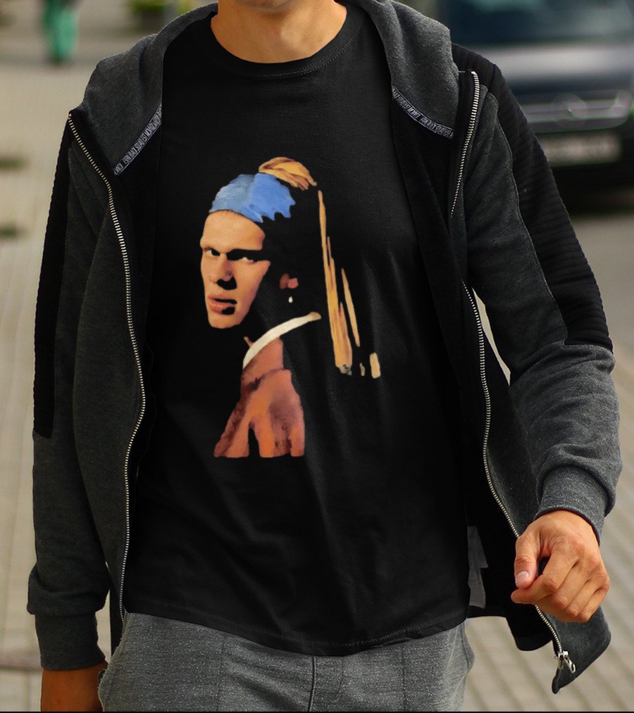 Norway Erling Haaland Girl With A Pearl Earring Meme T-Shirt