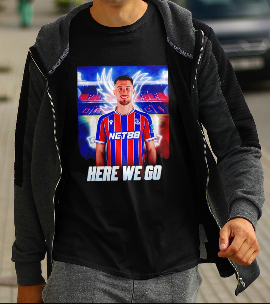Oscar Mingueza NET88 Crystal Palace Here We Go T-Shirt