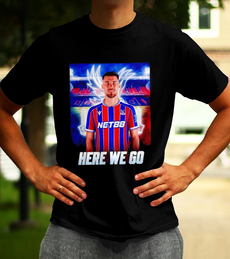 Oscar Mingueza NET88 Crystal Palace Here We Go T-Shirt