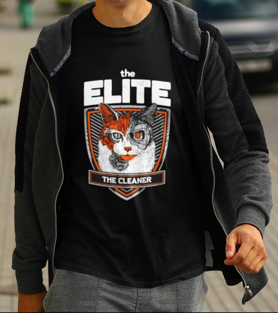 The Elite The Cleaner Cyborg Cat T-Shirt