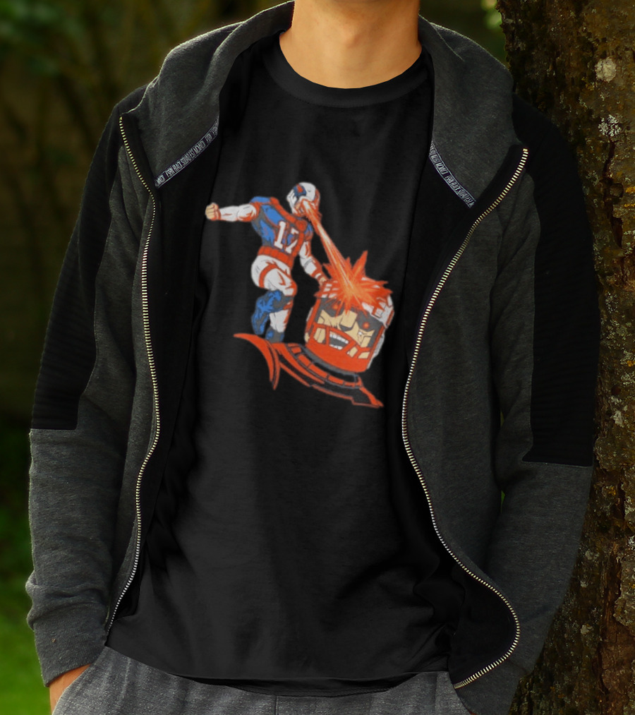 Buffalo Bills Josh Allen Laser Eye Superhero 17 Football Power T-Shirt
