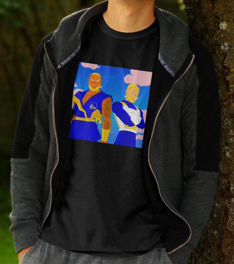 LeBron James Stephen Curry Golden State Warriors Anime Dragon Ball T-Shirt