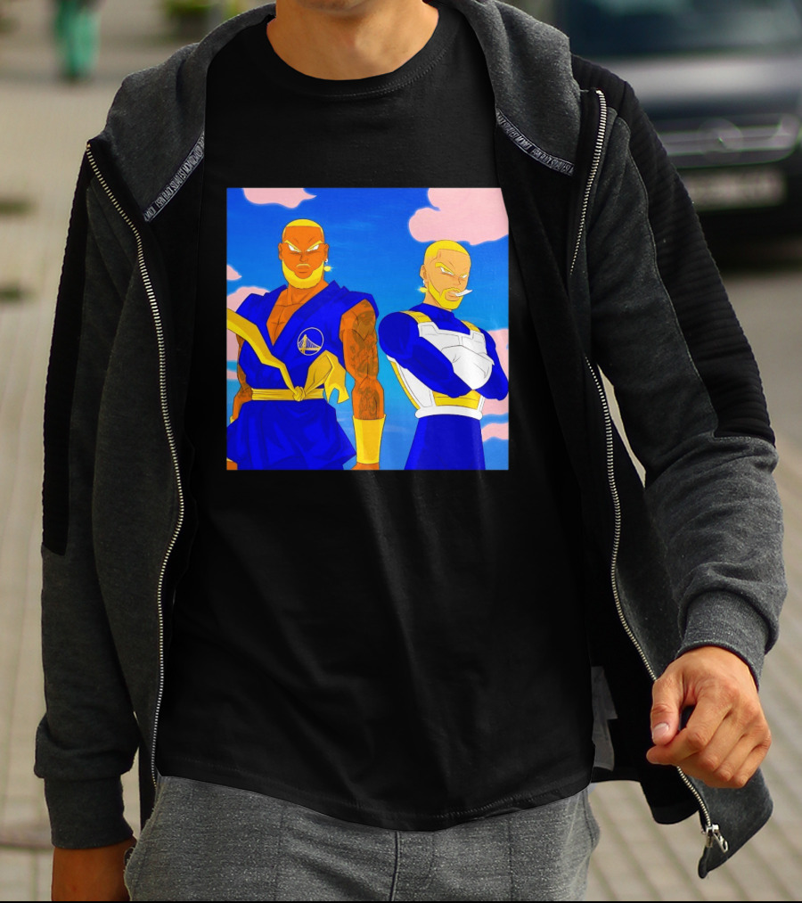LeBron James Stephen Curry Golden State Warriors Anime Dragon Ball T-Shirt