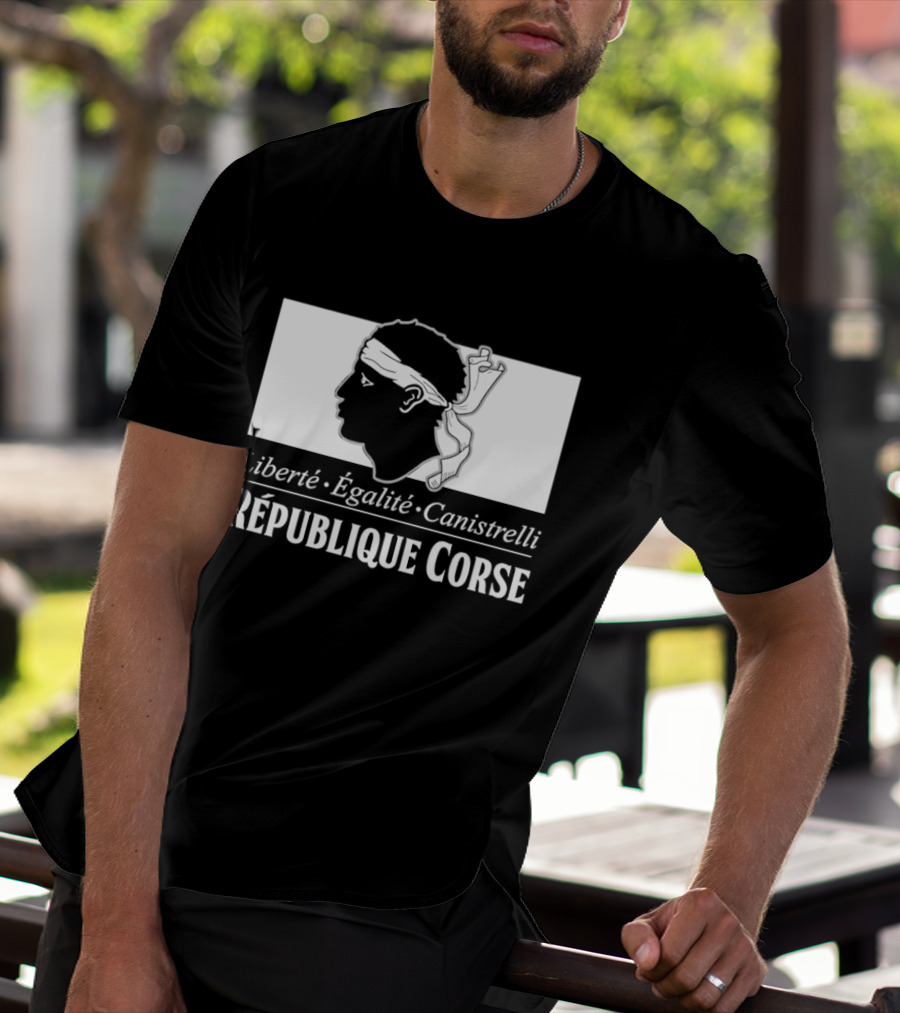 République Corse Liberté Égalité Canistrelli Banner T-Shirt