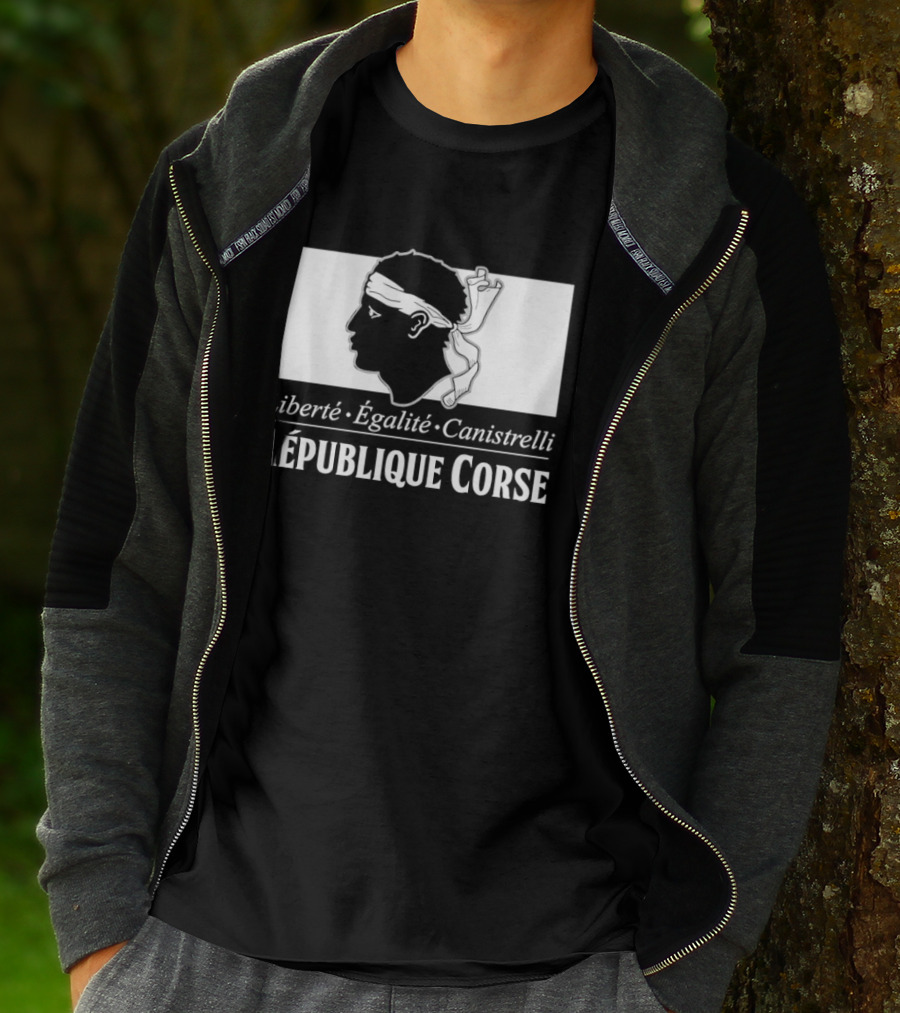 République Corse Liberté Égalité Canistrelli Banner T-Shirt