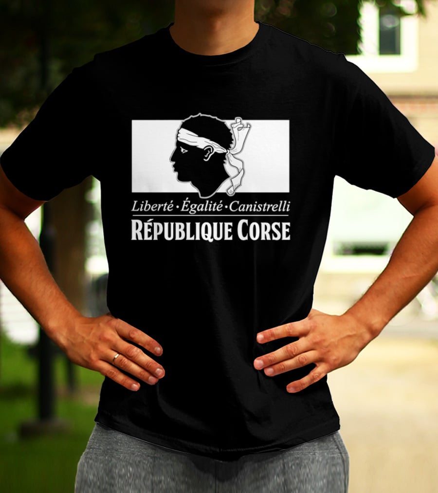 République Corse Liberté Égalité Canistrelli Banner T-Shirt