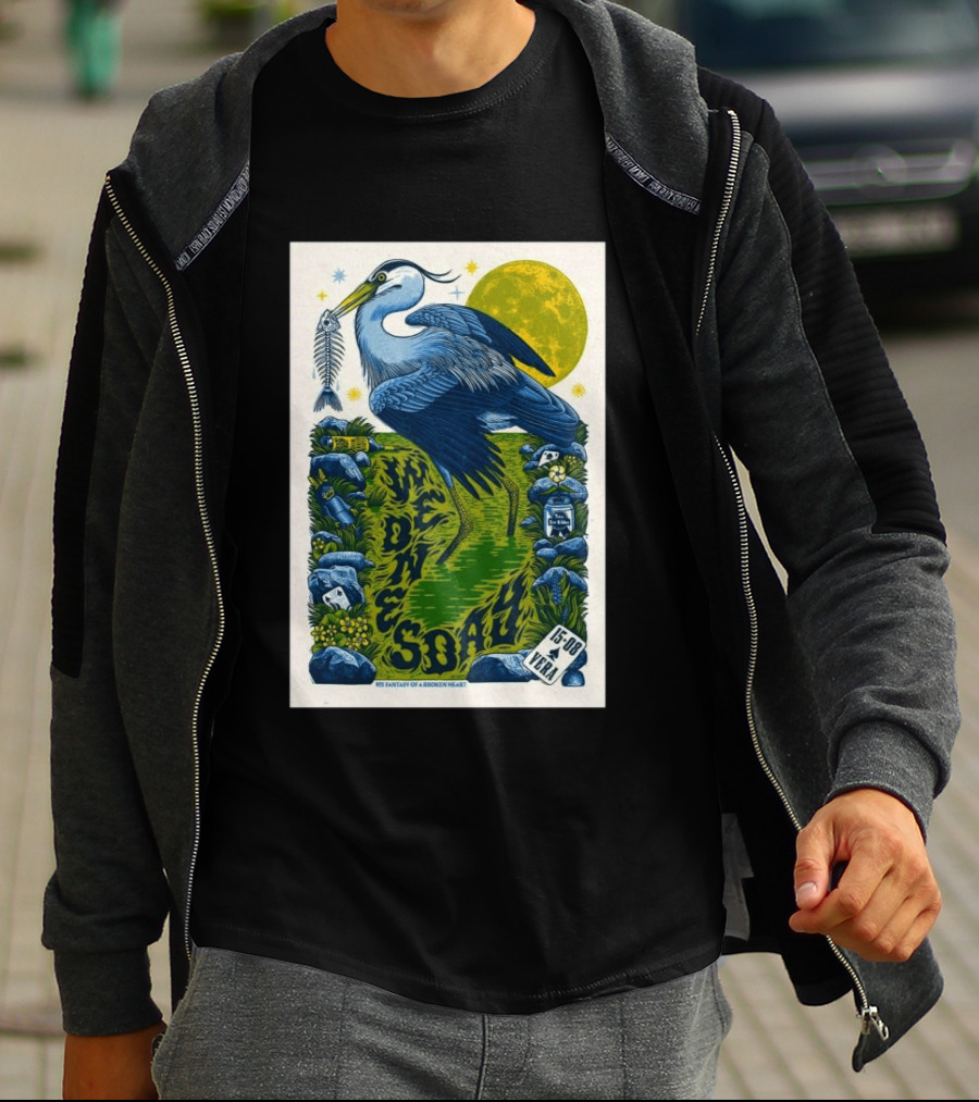 Wednesday 15 Aug 2026 Vera Groningen NL Heron Fantasy Of A Broken Heart T-Shirt