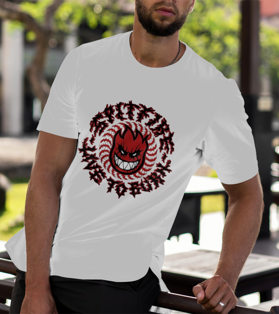 Spitfire Live To Burn Fireball Flamehead T-Shirt