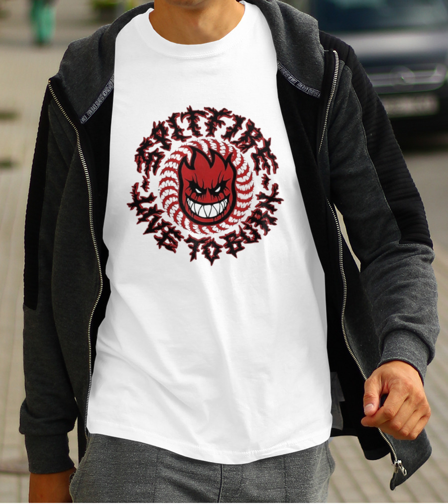 Spitfire Live To Burn Fireball Flamehead T-Shirt