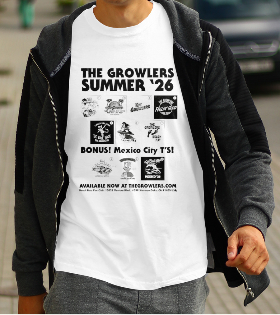 The Growlers Summer '26 Bonus Mexico City Fyi Mexico '26 T-Shirt