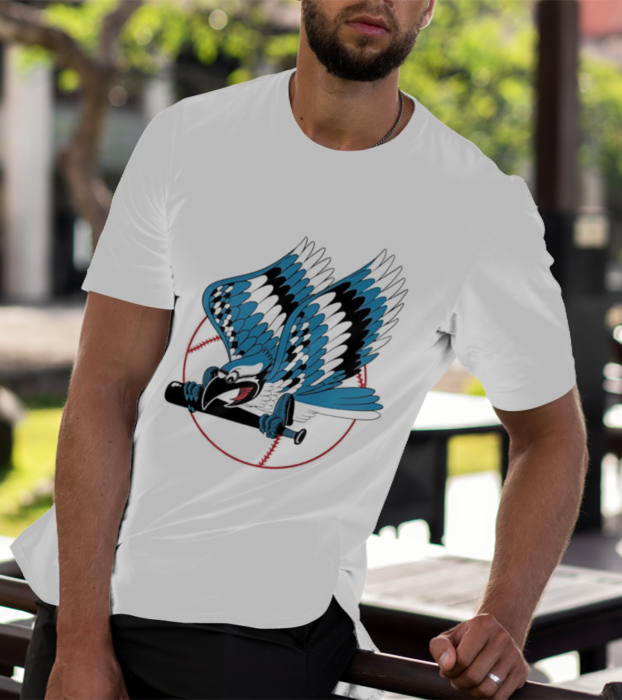 Toronto Blue Jays Flying Logo Majestic MLB Baseball Sportswear T-Shirt