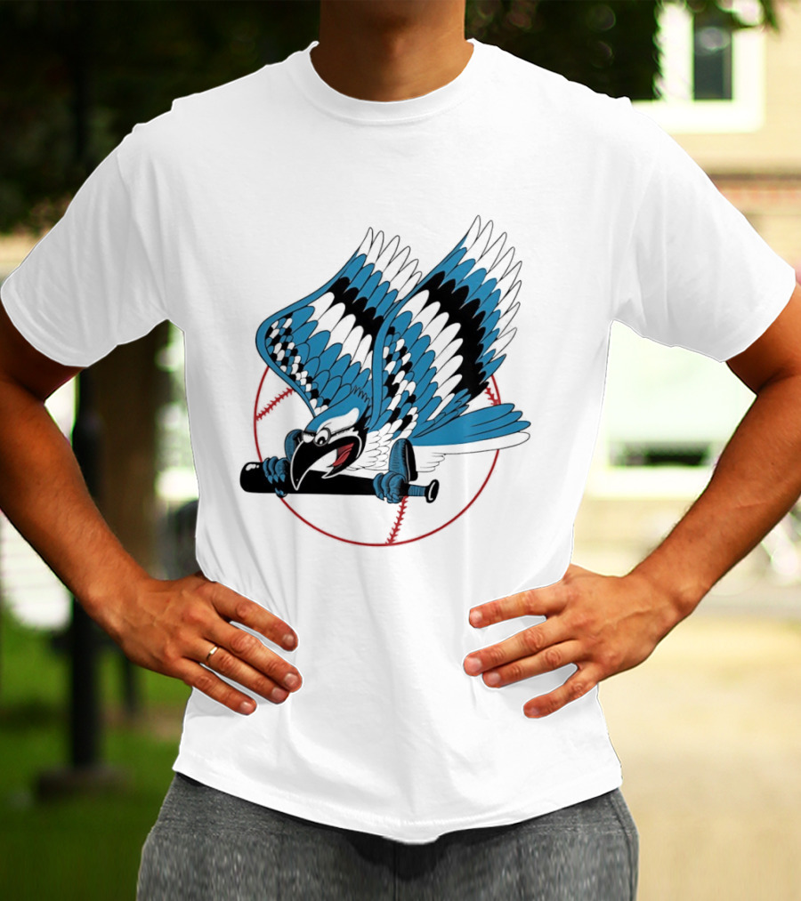 Toronto Blue Jays Flying Logo Majestic MLB Baseball Sportswear T-Shirt