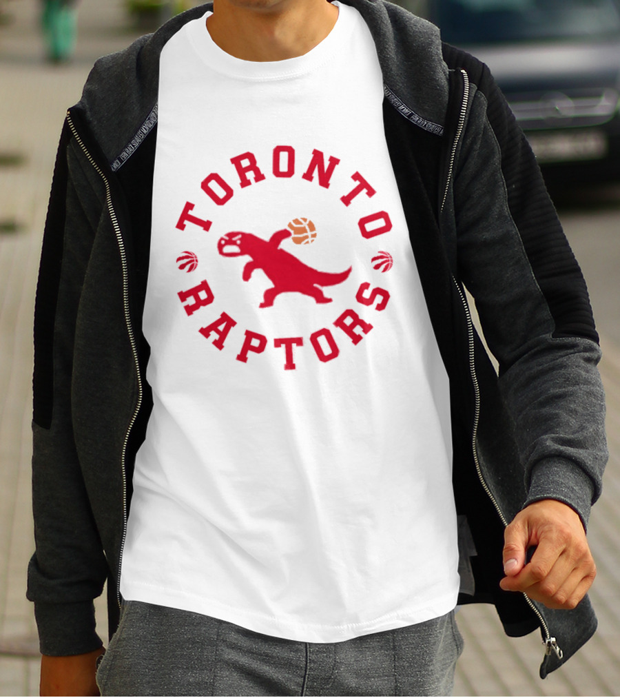 Toronto Raptors Basketball NBA Dinosaur Red T-Shirt