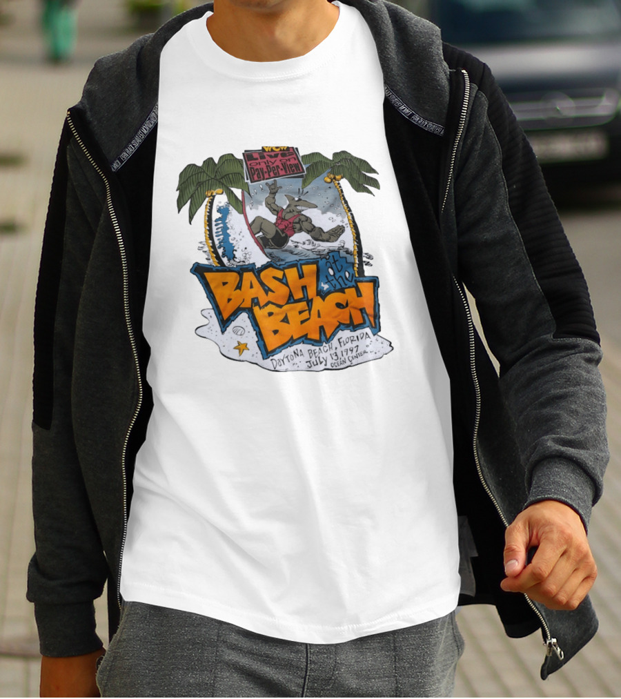 WCW Live Pay Per View Bash At The Beach Daytona Beach Florida July 13 1997 Ocean Center T-Shirt