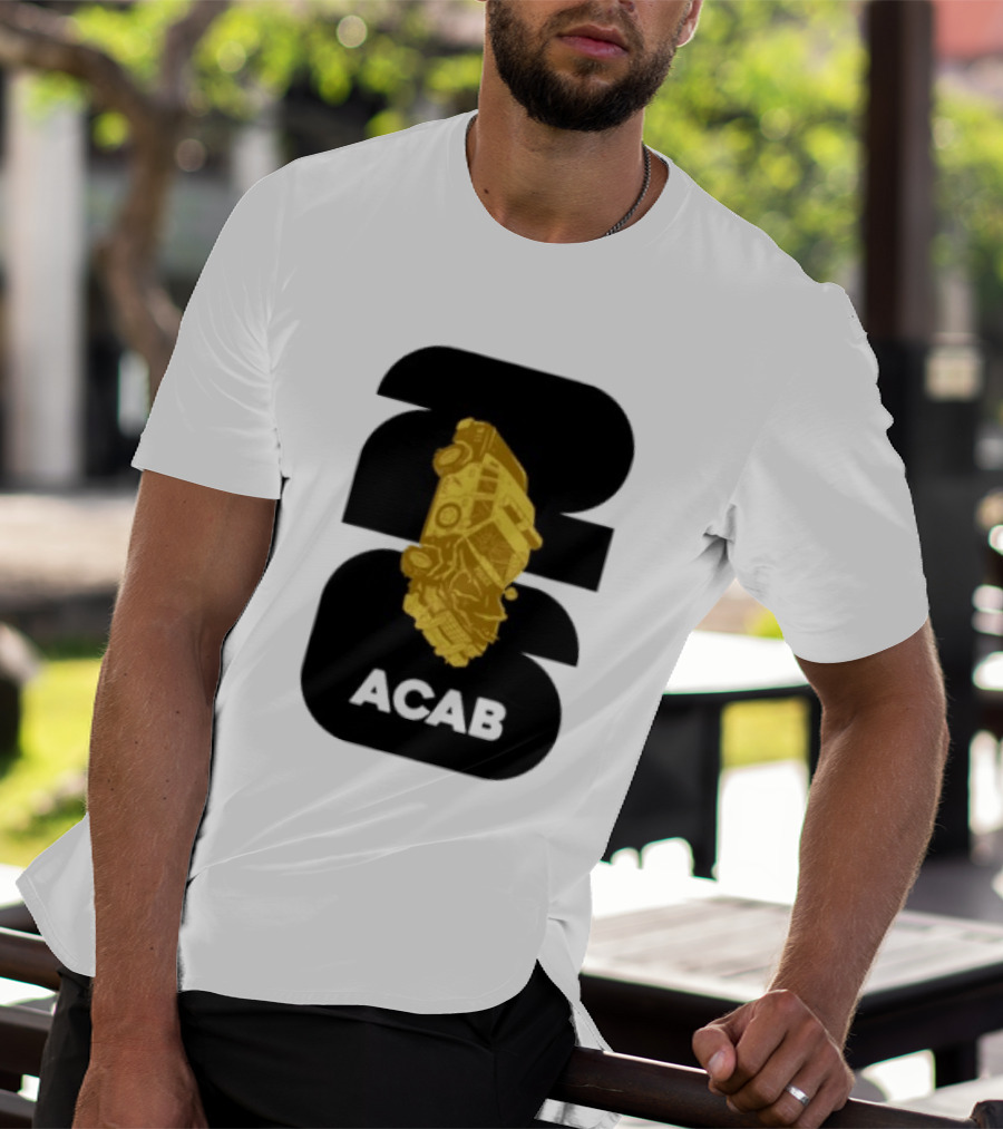 ACAB 1312 Upside Down Police Car Protest Abolition T-Shirt
