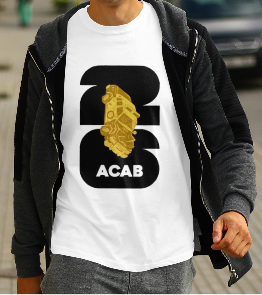 ACAB 1312 Upside Down Police Car Protest Abolition T-Shirt
