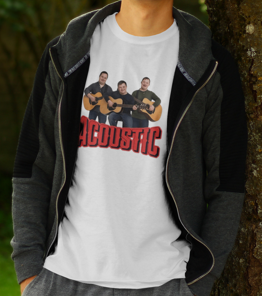 Acoustic Guitar Players Trio Musicians Band T-Shirt