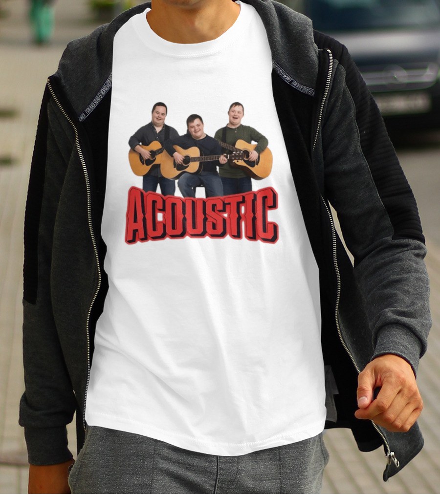 Acoustic Guitar Players Trio Musicians Band T-Shirt
