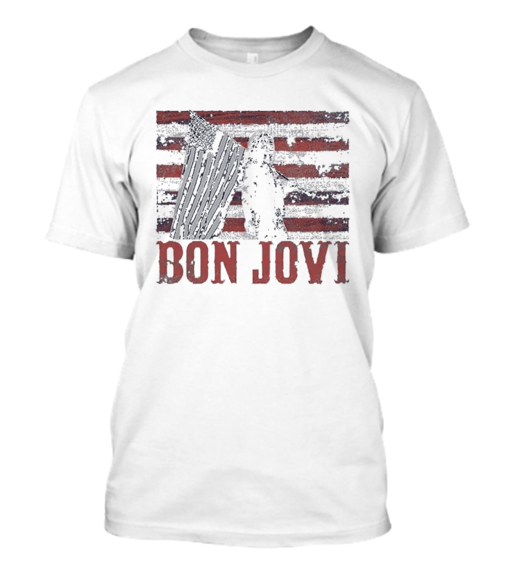 Bon Jovi Stars And Stripes American Flag T-Shirt