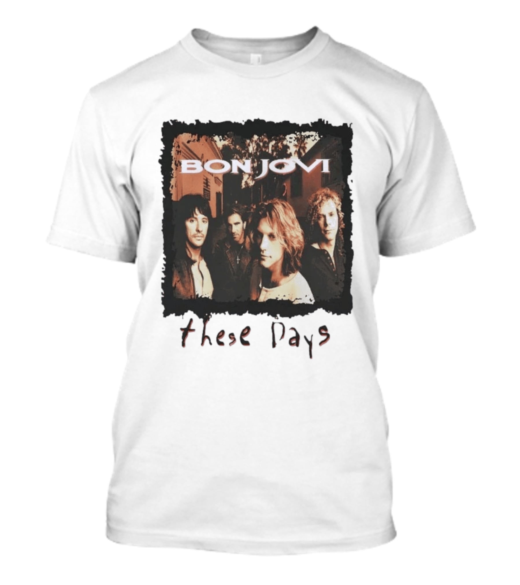 Bon Jovi These Days 1995 Tour Album Cover Band Members T-Shirt