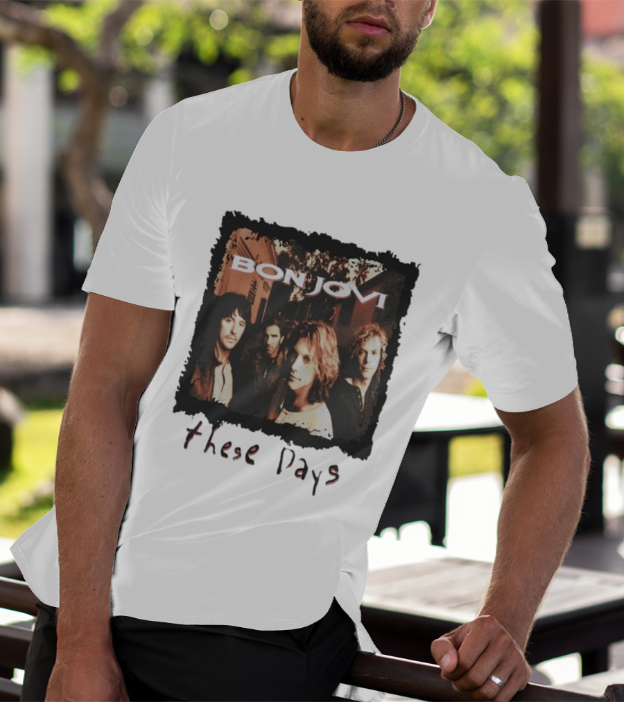 Bon Jovi These Days 1995 Tour Album Cover Band Members T-Shirt