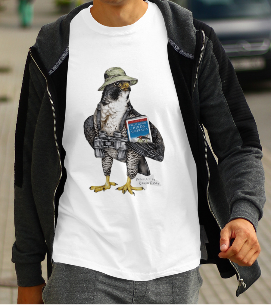 Brenda The Bird Er Field Guide To The Birds Of Australia Pencil Art By Kayla Reay T-Shirt