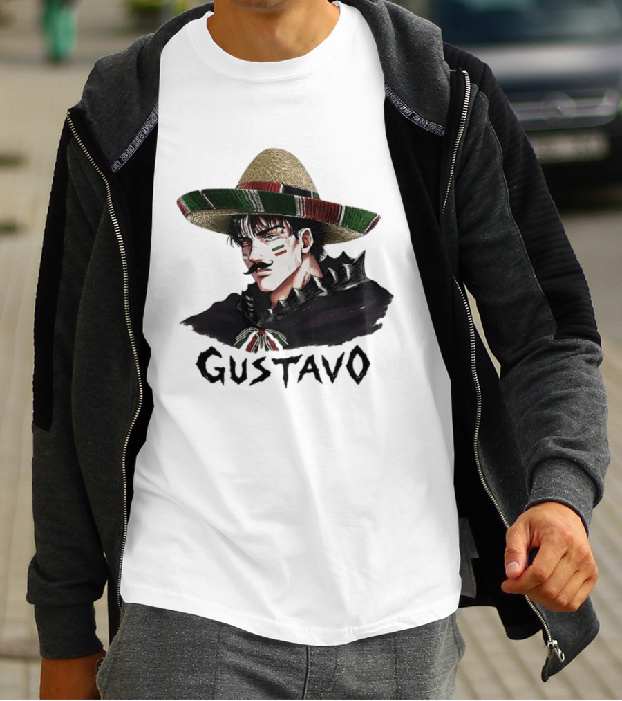 Gustavo Mexican Sombrero Anime T-Shirt