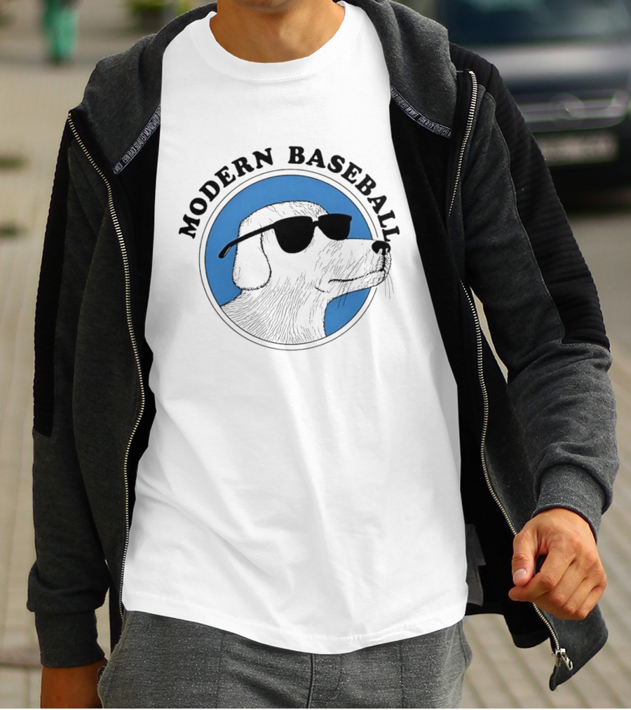 Modern Baseball Dog With Sunglasses T-Shirt