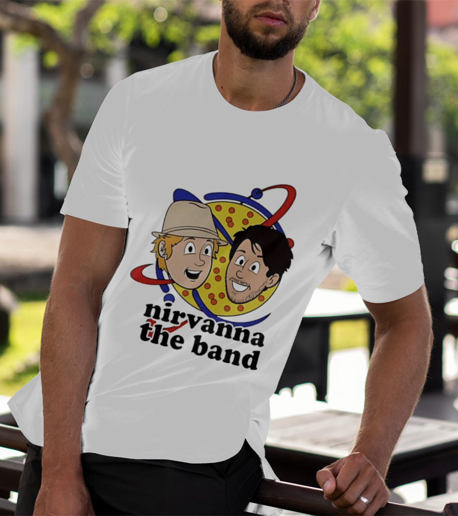 Nirvanna The Band Characters With Planetary T-Shirt