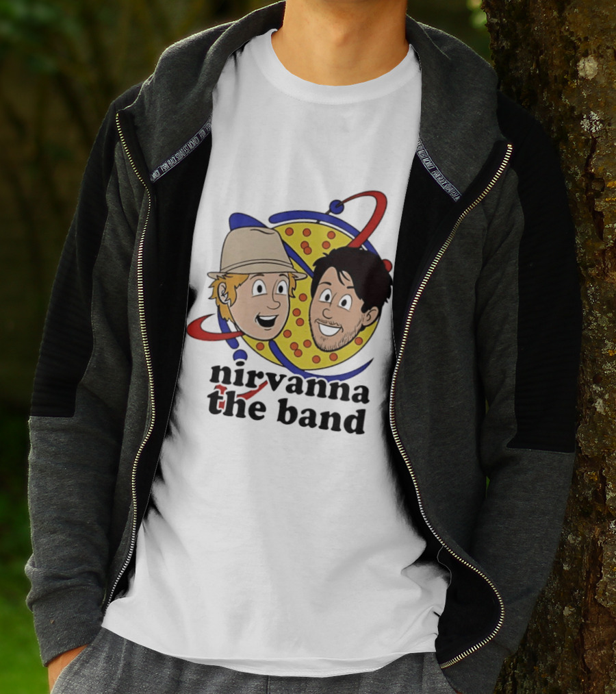Nirvanna The Band Characters With Planetary T-Shirt