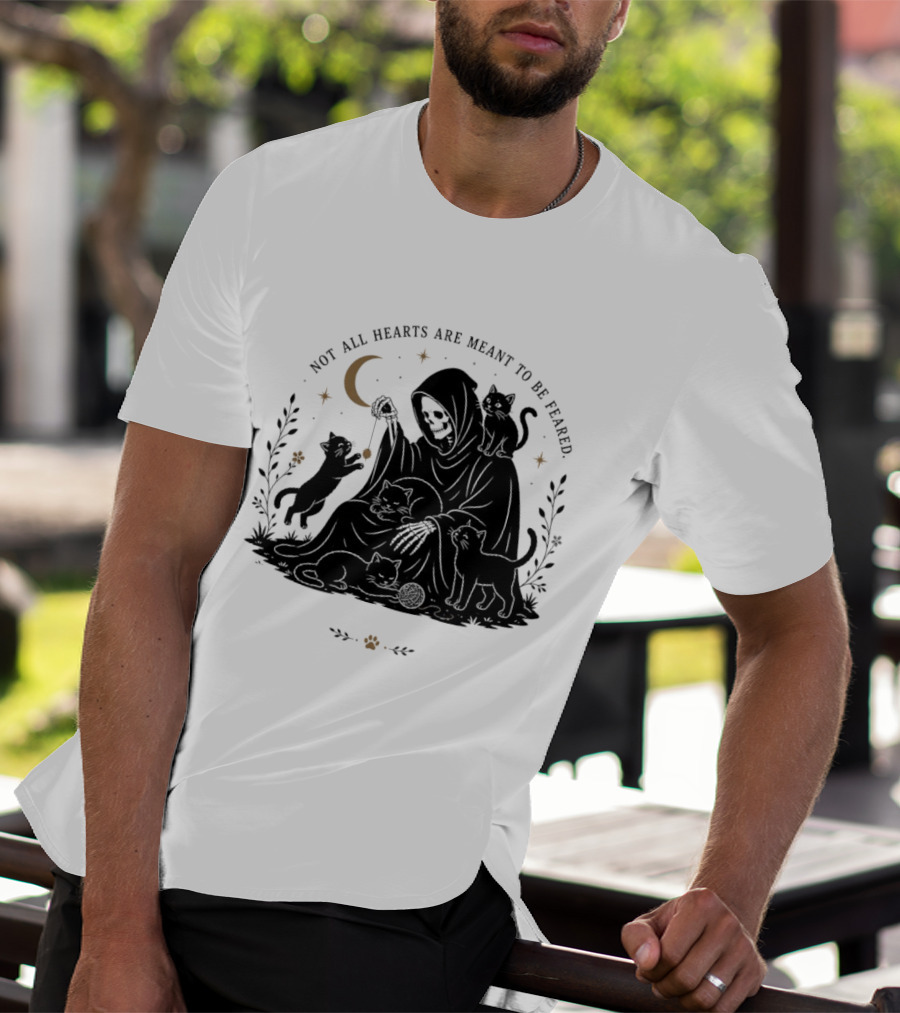 Reaper And Cats Not All Hearts Are Meant To Be Feared Yujin Clothing T-Shirt