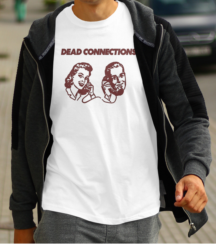 Dead Connections Vintage Phone Couple T-Shirt