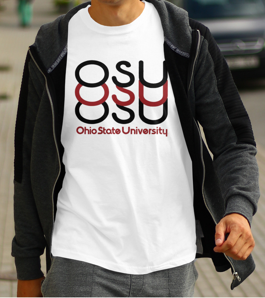 Ohio State University OSU Stacked T-Shirt