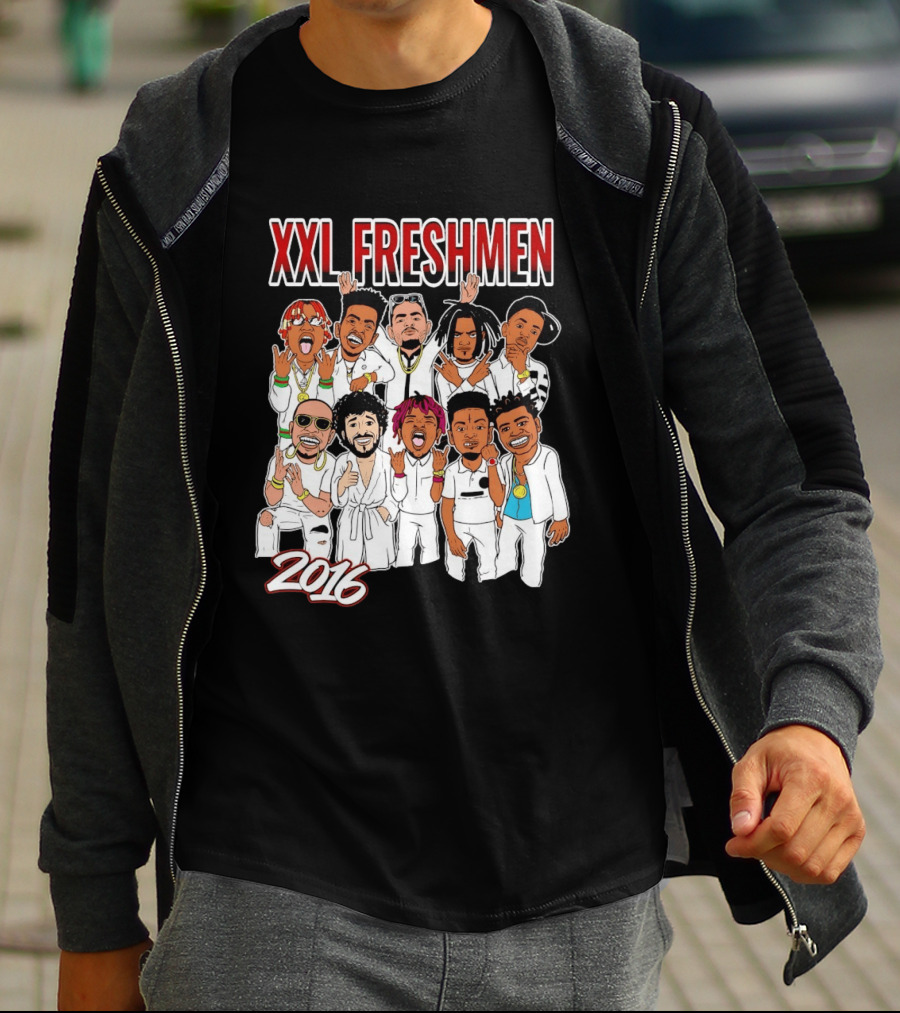 XXL Freshmen 2016 Rappers Cartoon Characters T-Shirt