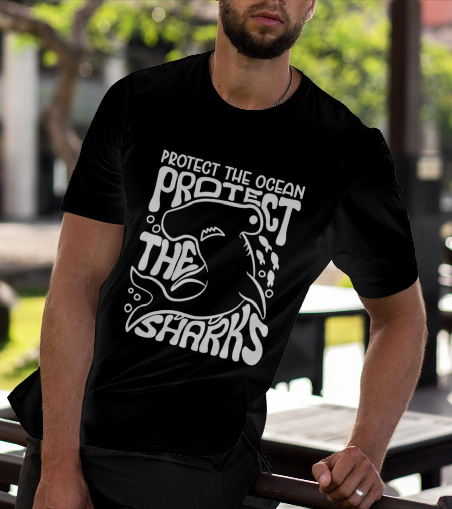 Protect The Ocean Protect The Sharks Hammerhead Shark Advocacy T-Shirt