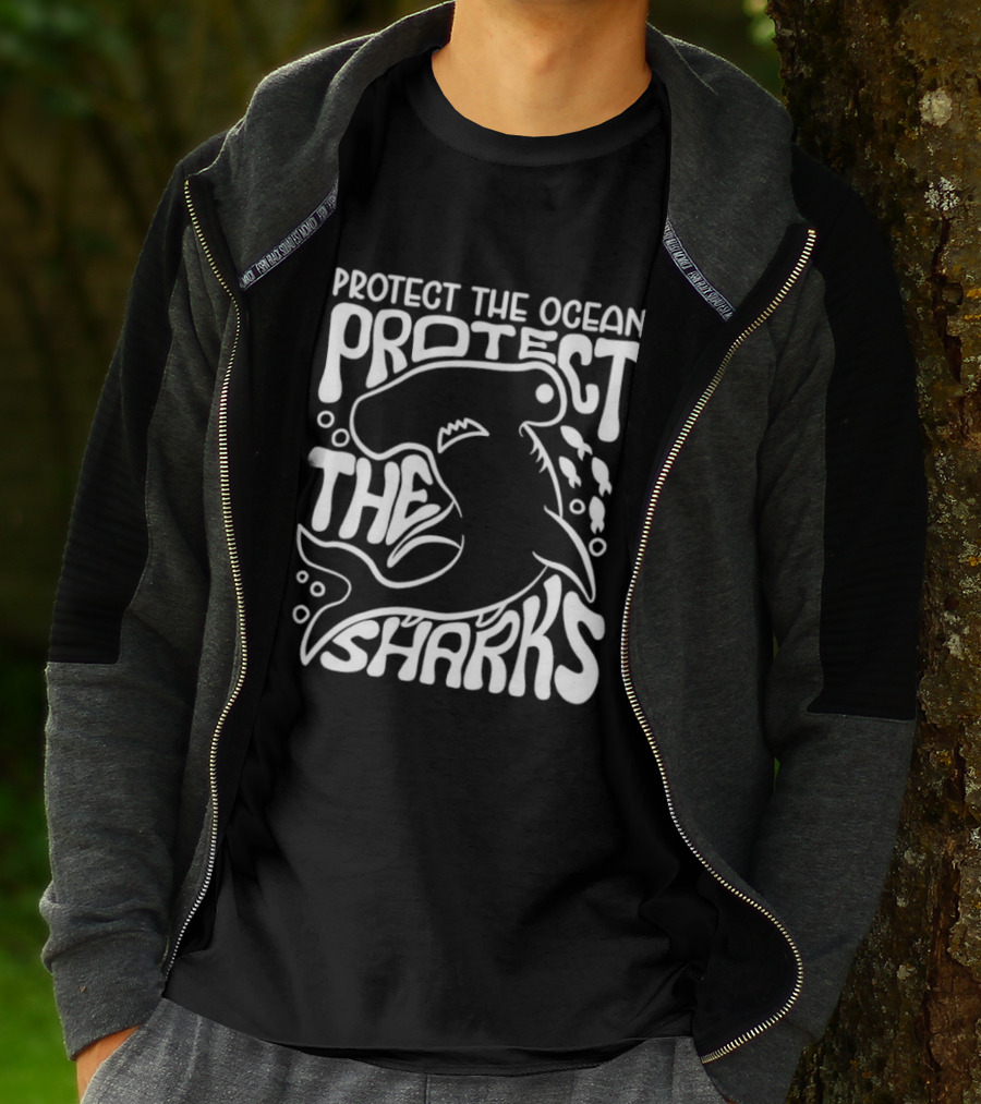 Protect The Ocean Protect The Sharks Hammerhead Shark Advocacy T-Shirt