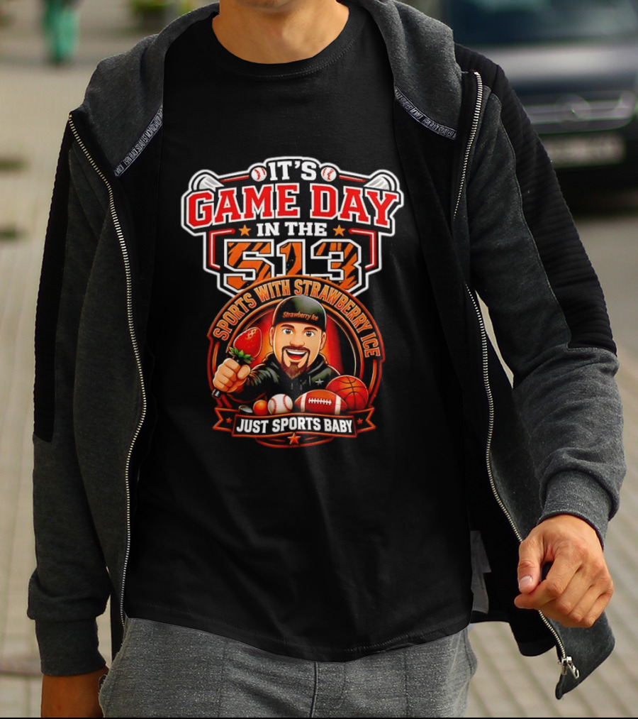 It's Game Day In The 513 Sports With Strawberry Ice Just Sports Baby T-Shirt
