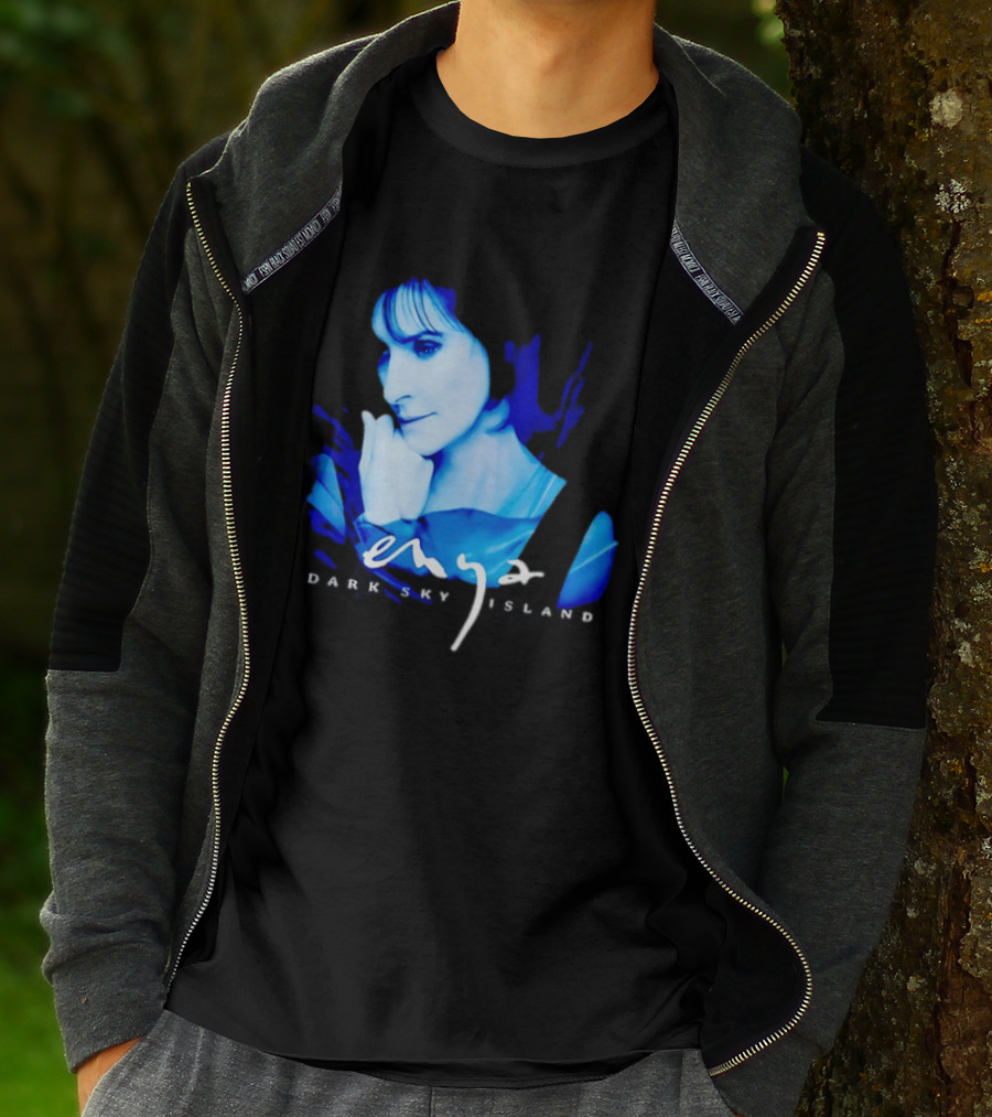 Enya Dark Sky Island Album Blue T-Shirt